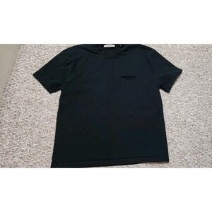 Essentials Fear of Gods T-Shirt Men's XL Black On Black 2 Sided Velvet Print